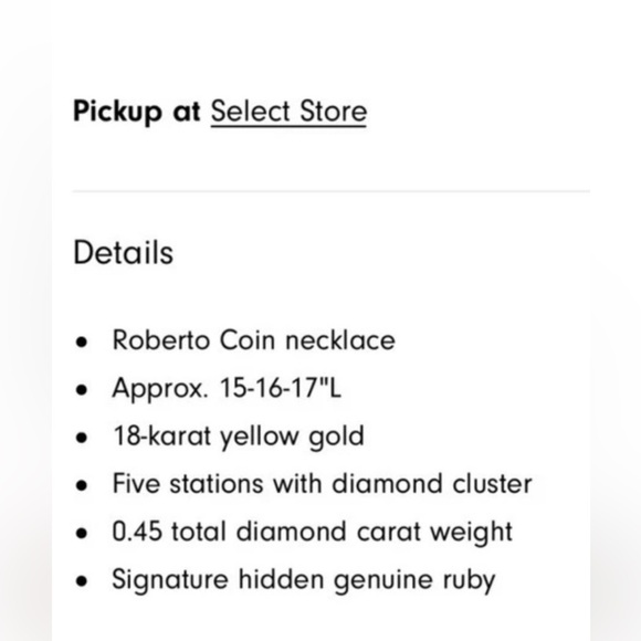 Roberto Coin 3-Diamond Cluster 5-Station Necklace - Picture 5 of 5